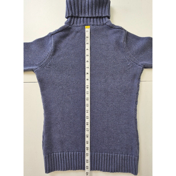 Carhartt Womens XS Cable Knit Turtleneck Sweater Blue 100719 - Picture 6 of 16